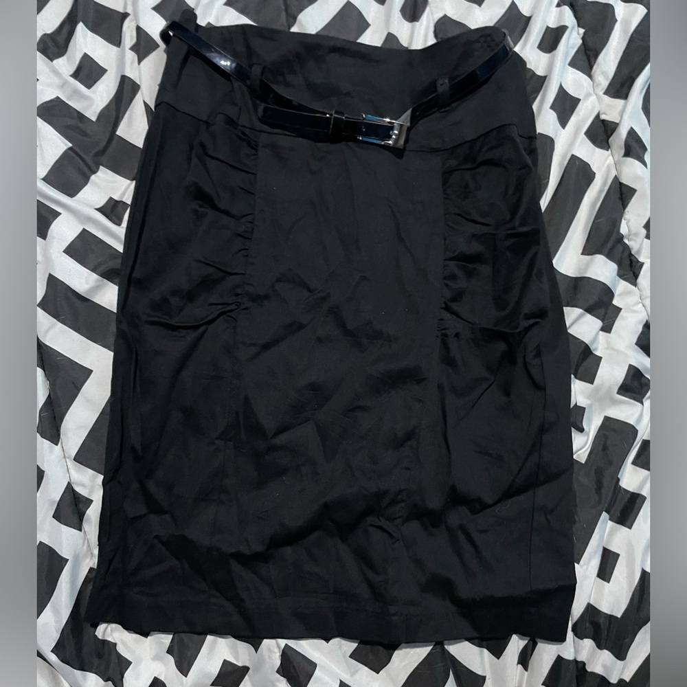 Heart n Soul Black Skirt with Belt